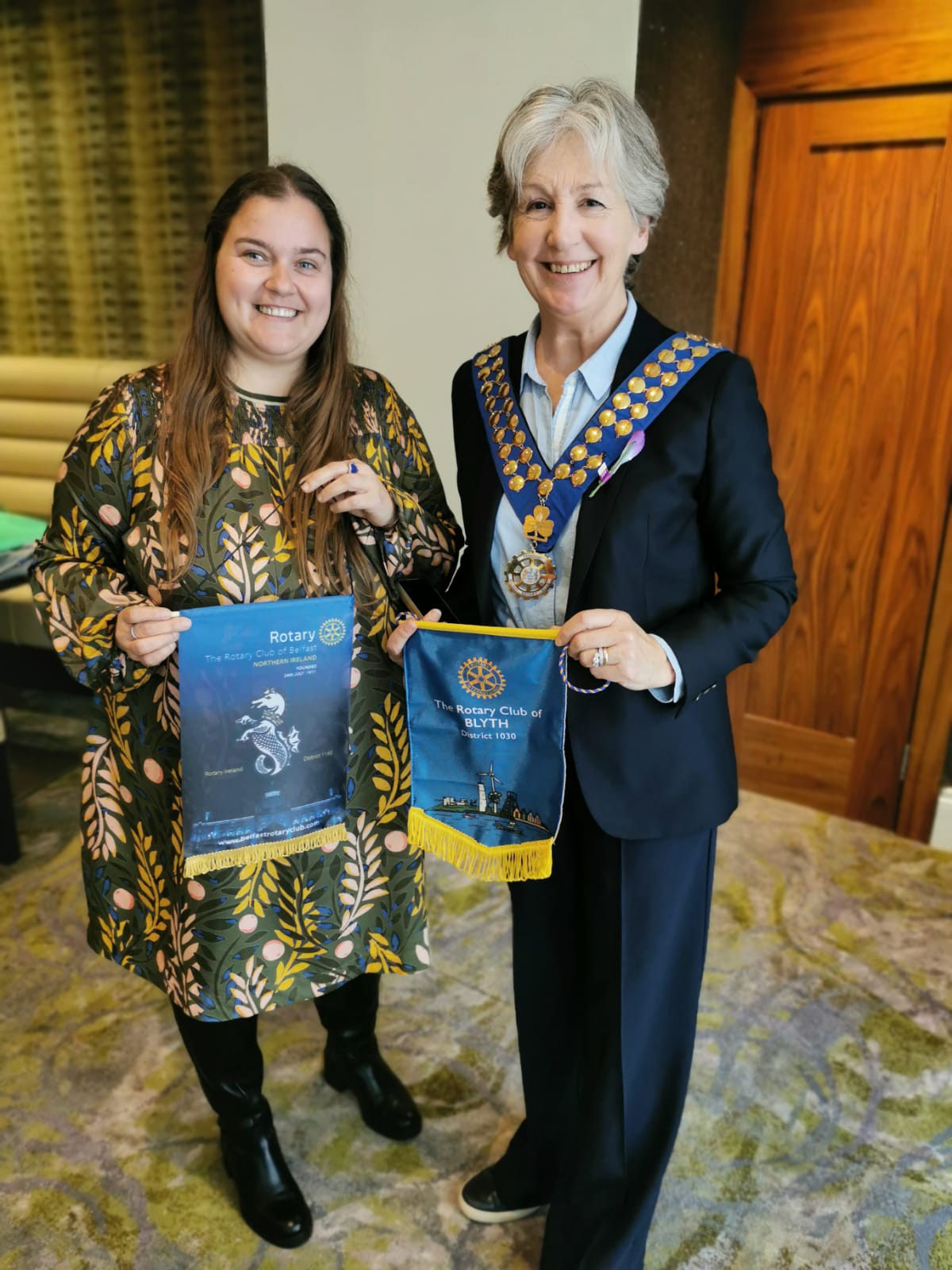 Visit to the Rotary Club of Belfast