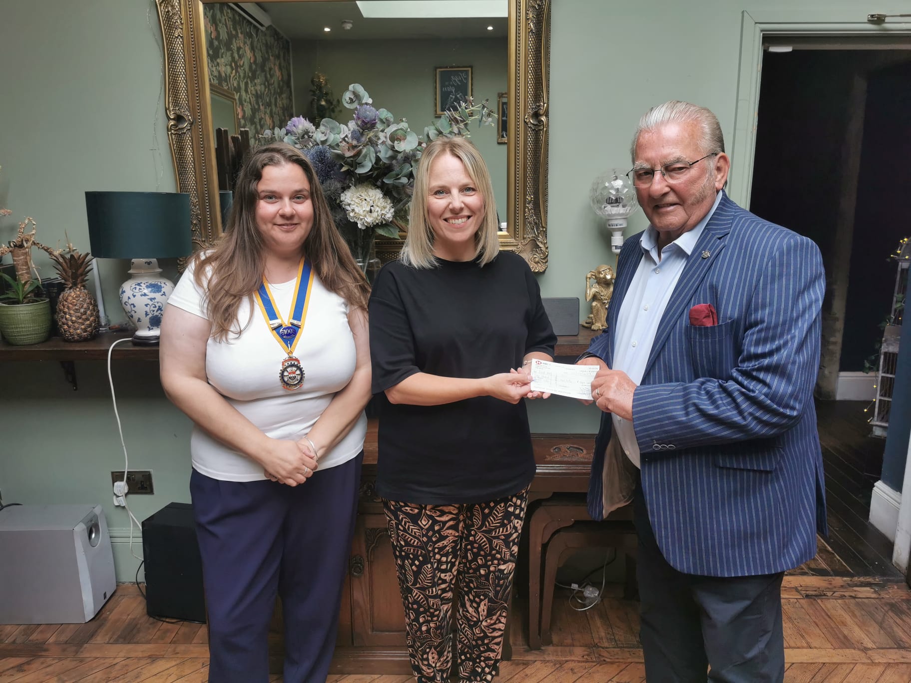Blyth Rotary donates to Loud Arts CIC